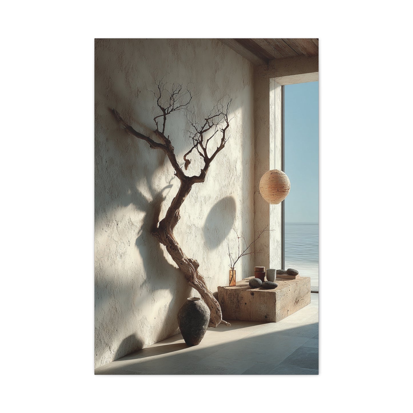 Wabi-Sabi Driftwood Interior Wall Art & Canvas Print