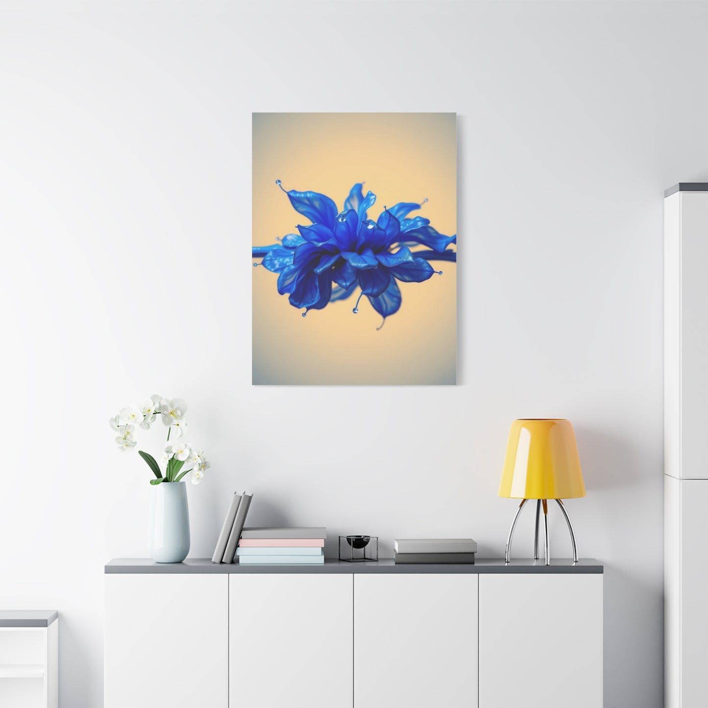 Supreme Collection Blue & Gray Art Wall Art & Canvas Print