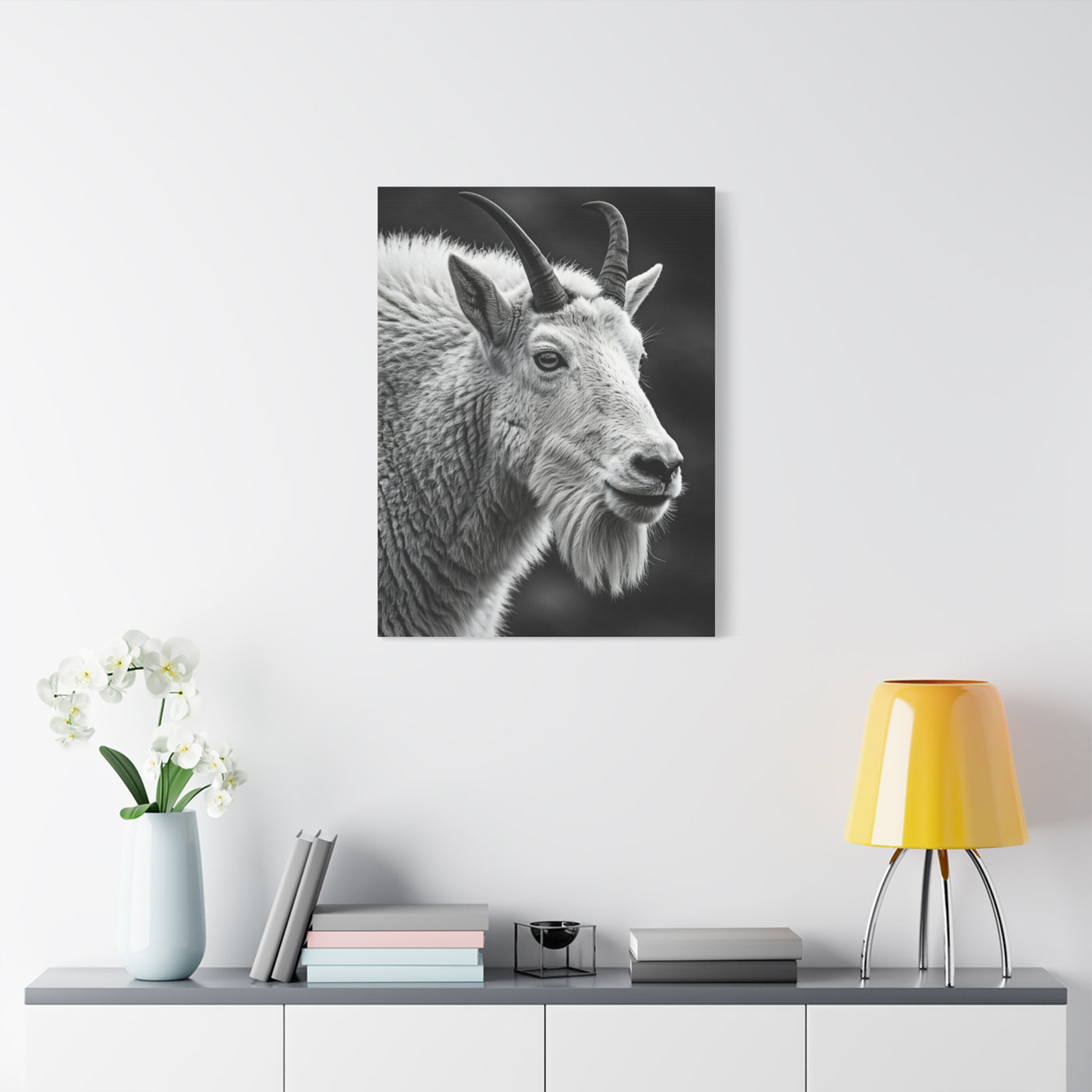 Alpine Goat Portrait Wall Art & Canvas Prints