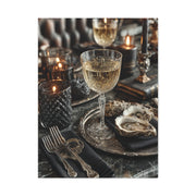 Champagne and Oyster Luxury Table Wall Art & Canvas Print