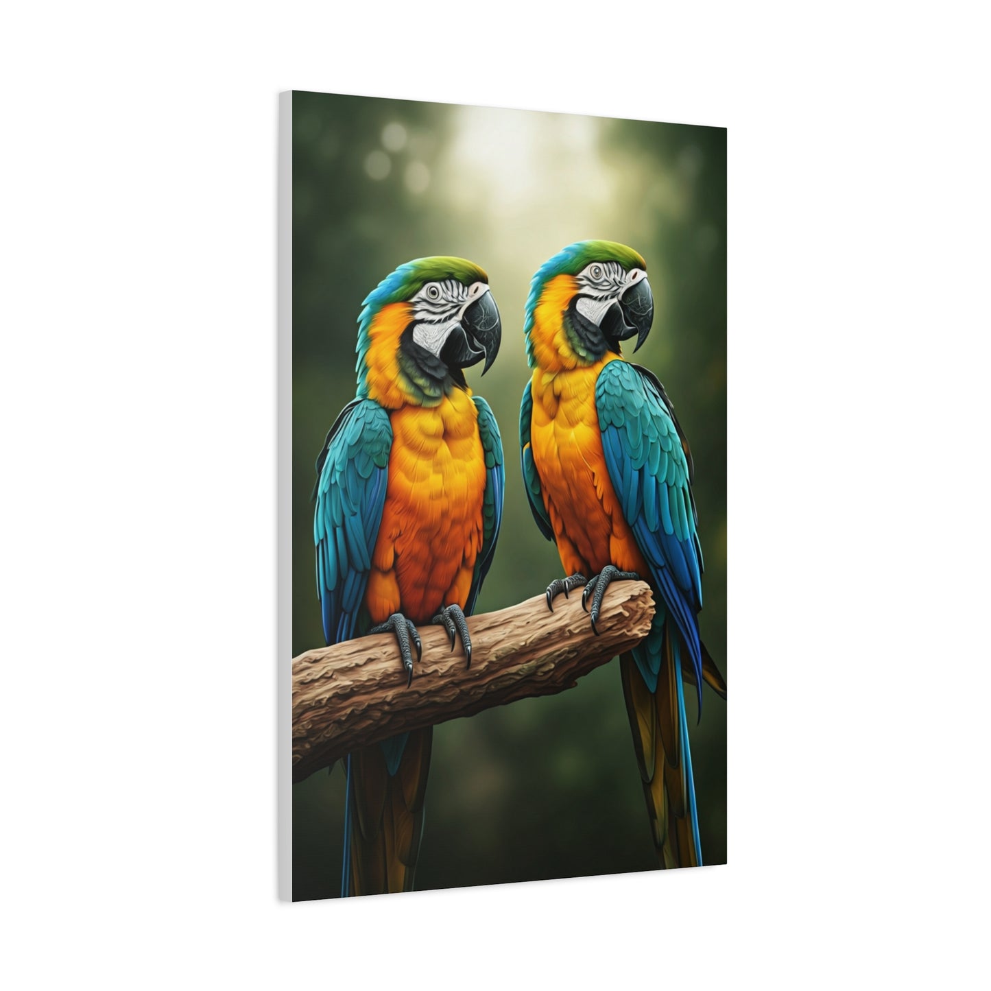 Blue & Gold Macaw Duo Wall Art & Canvas Prints