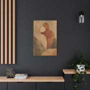 Minimal Abstract Embrace Romance Wall Art & Canvas Print