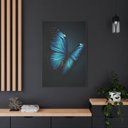 Blue Morpho Butterfly Wings Spread Wall Art & Canvas Prints