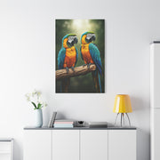 Blue & Gold Macaw Duo Wall Art & Canvas Prints
