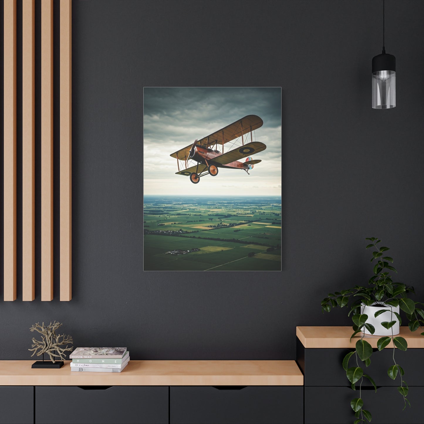 Classic Biplane Sky Journey Wall Art & Canvas Prints