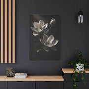 Charcoal Magnolia Floral Wall Art & Canvas Print