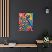 Vibrant Pop Art Peacock Statement Wall Art & Canvas Print