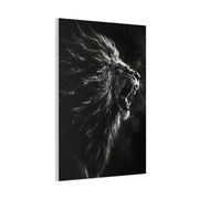 Roaring Lion Monochrome Power Wall Art & Canvas Print
