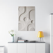Monumental White Concrete Relief Wall Art & Canvas Print