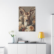 Botanical Deer Portrait Wall Art & Canvas Print