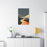 Minimal Gold Desert Horizon Wall Art & Canvas Print