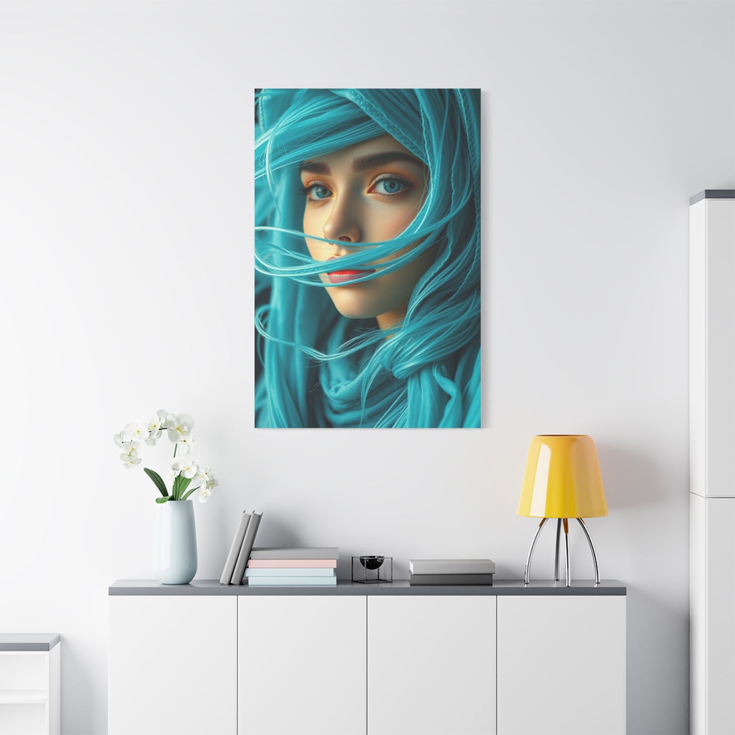 Cerulean Elegance Artwork wall art & canvas print