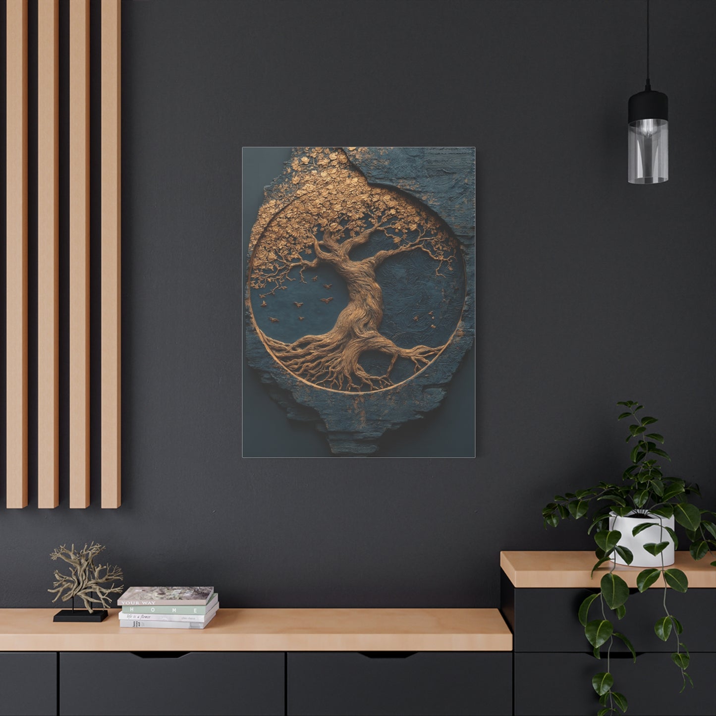 Gold Tree of Life Relief Wall Art & Canvas Print