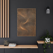 Minimal Slatted Wave Flow Panel Wall Art & Canvas Print