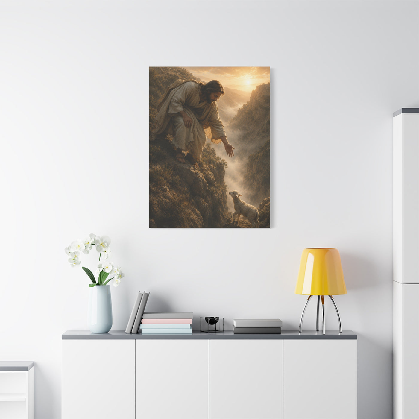 Leaves the 99 Shepherd Rescue Scripture Wall Art & Canvas Print