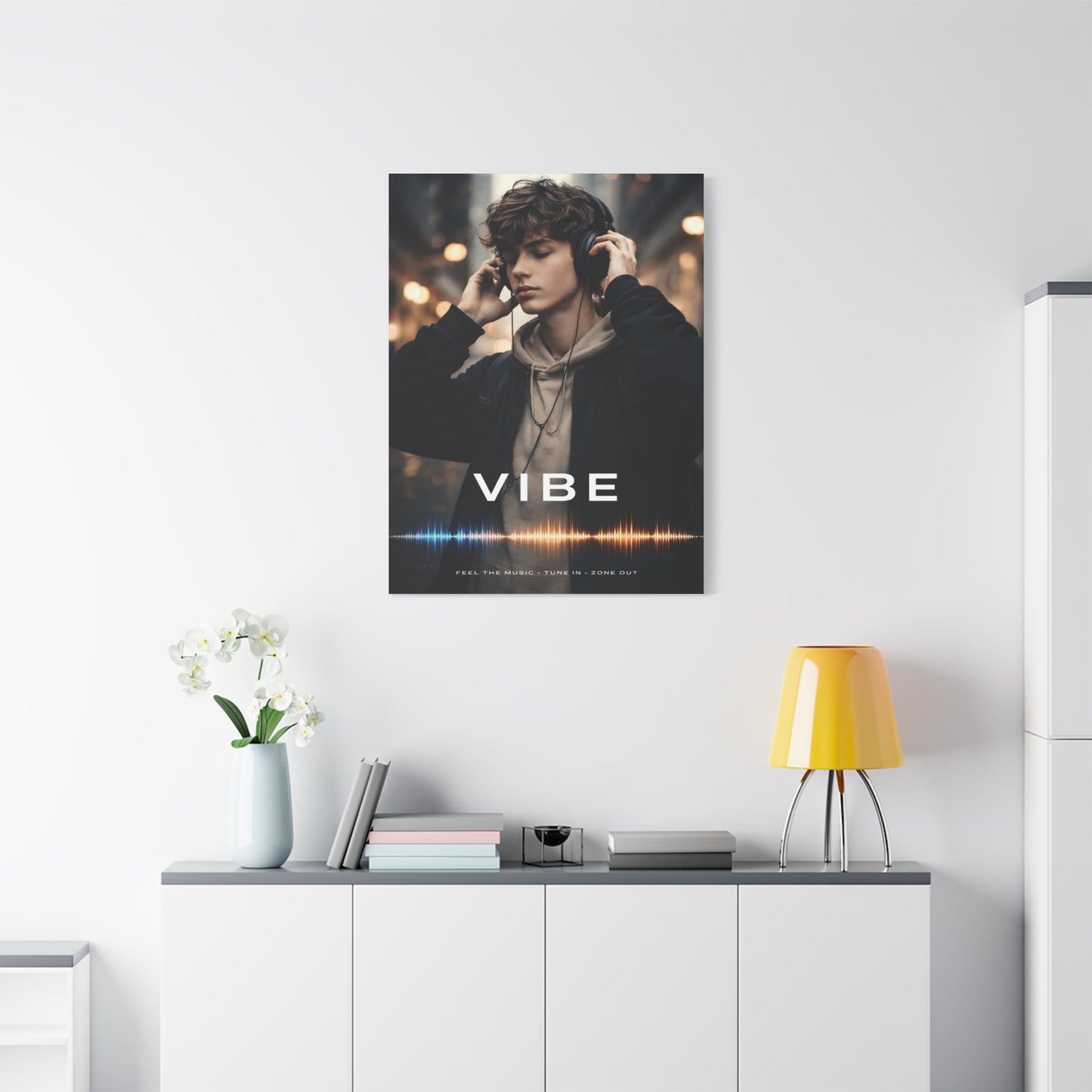Vibe Music Poster Wall Art & Canvas Print