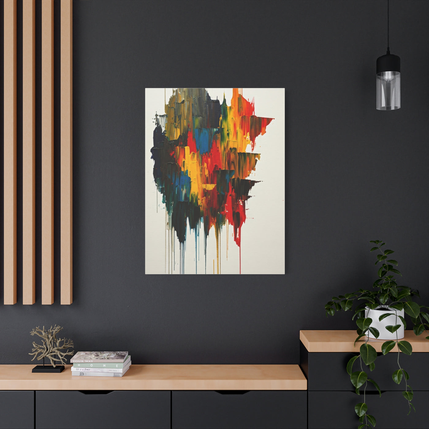 Multicolor Drip Abstract Wall Art & Canvas Prints