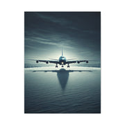 Stormy Runway Jet Arrival Wall Art & Canvas Prints