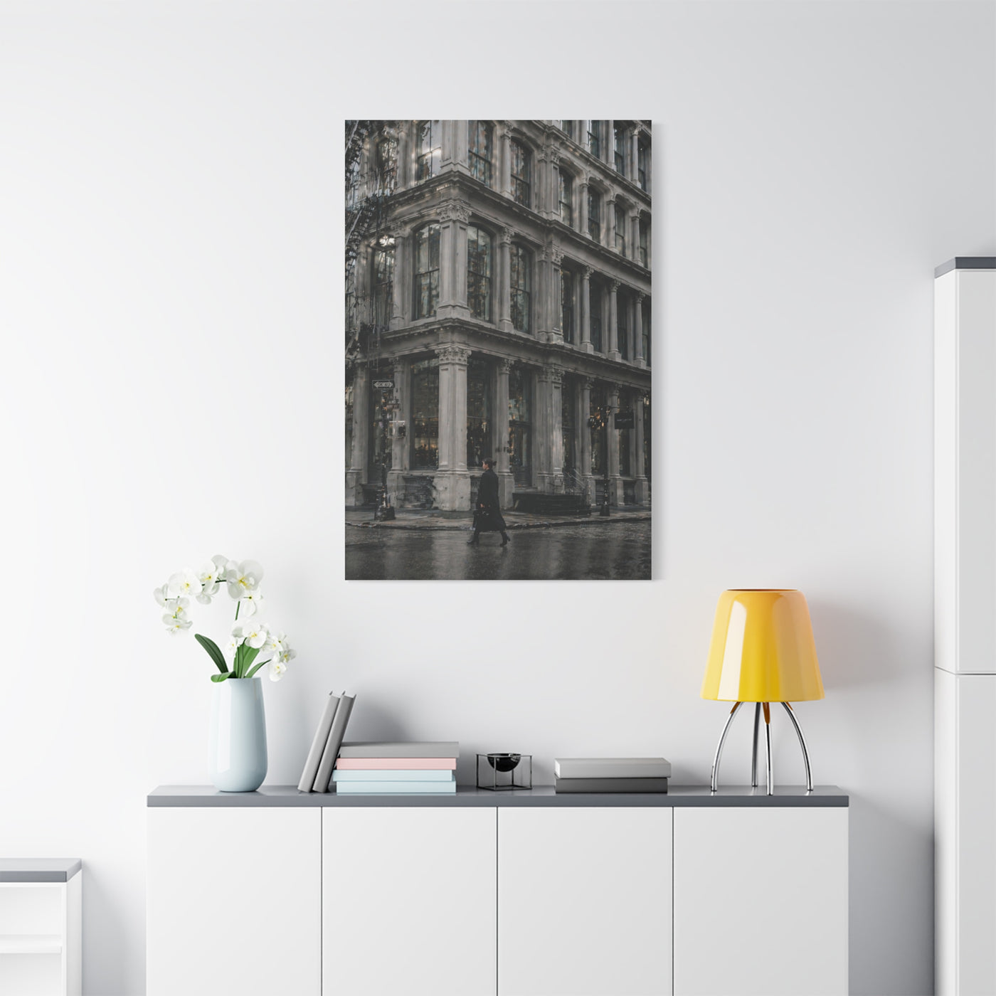 SoHo Cast Iron Corner Study Wall Art & Canvas Print