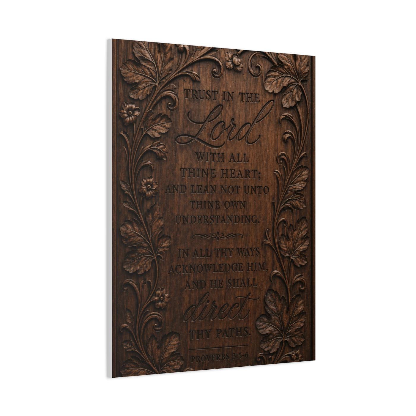 Proverbs Heirloom Wood Scripture Wall Art & Canvas Print