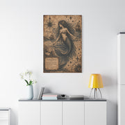 Antique Nautical Sirena Illustration Wall Art & Canvas Print
