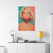Retro Pop Glam Bubble Portrait Wall Art & Canvas Print