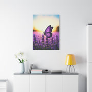 Lavender Field Purple Butterfly Wall Art & Canvas Prints