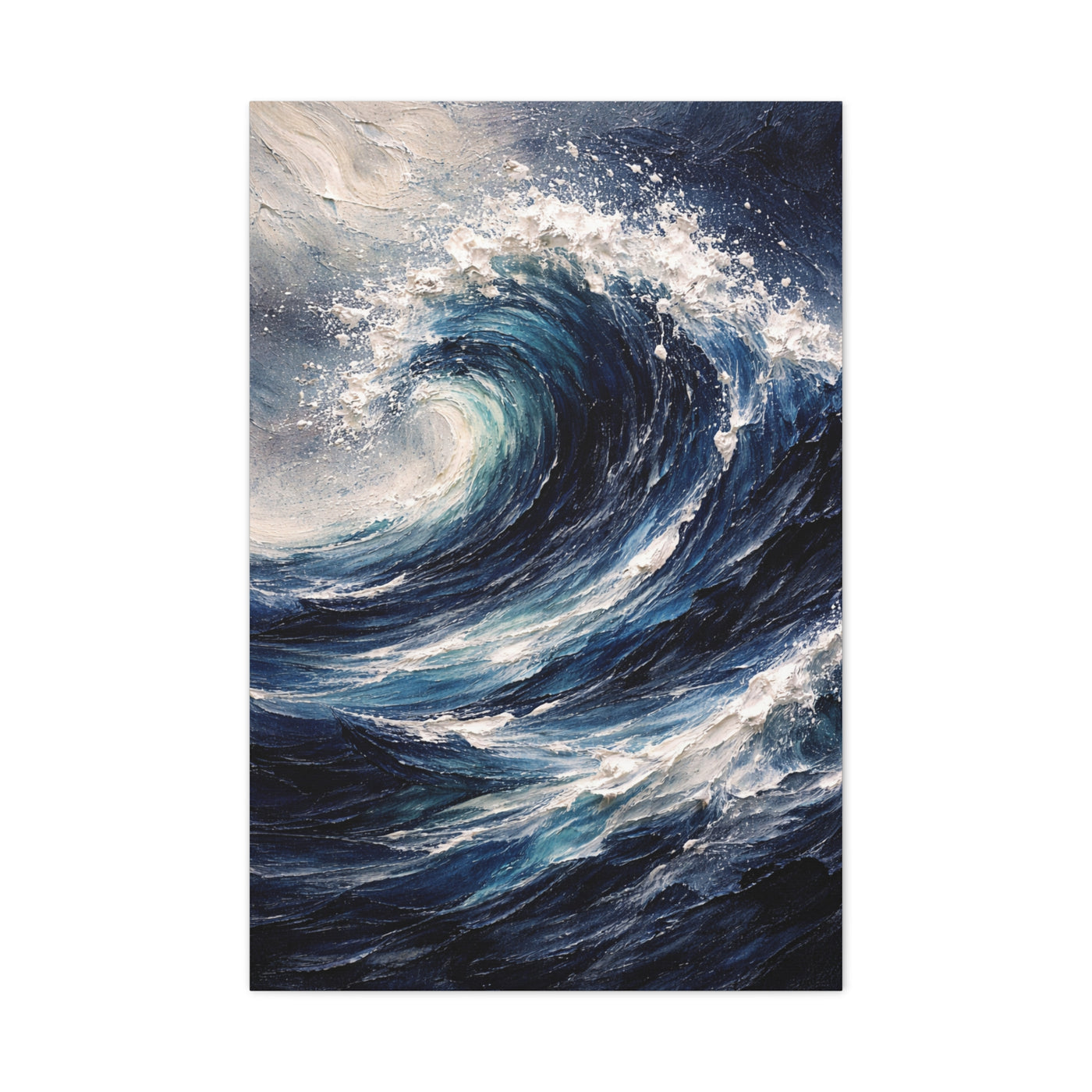 Dynamic Ocean Wave Expression Wall Art & Canvas Print