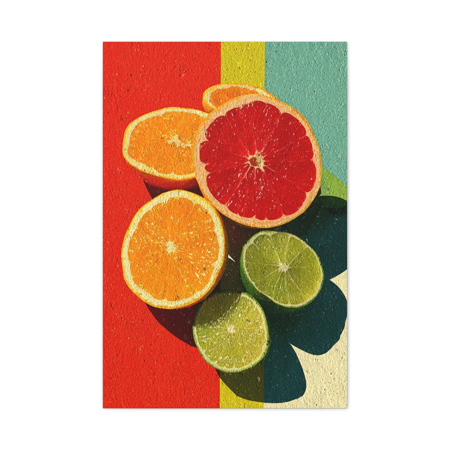 Citrus Pop Art Kitchen Composition Wall Art & Canvas Print