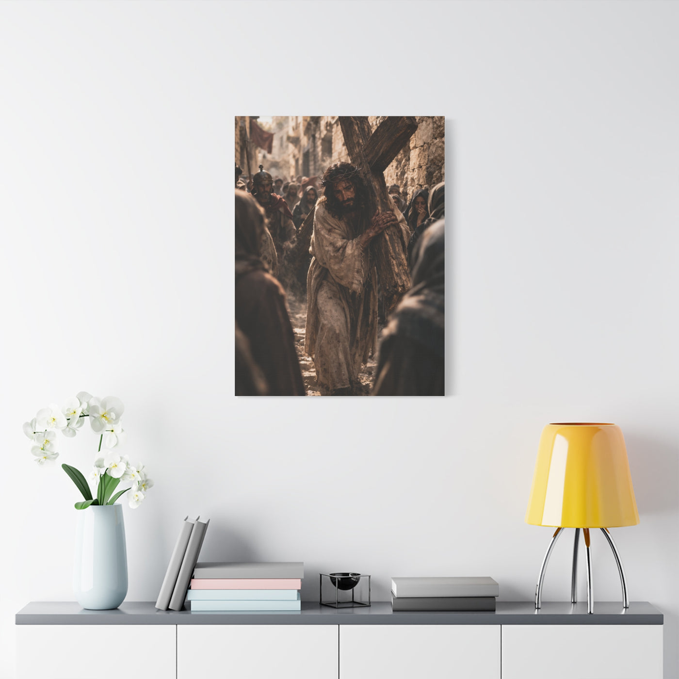 Jesus Carrying the Cross Sacred Path Wall Art & Canvas Print