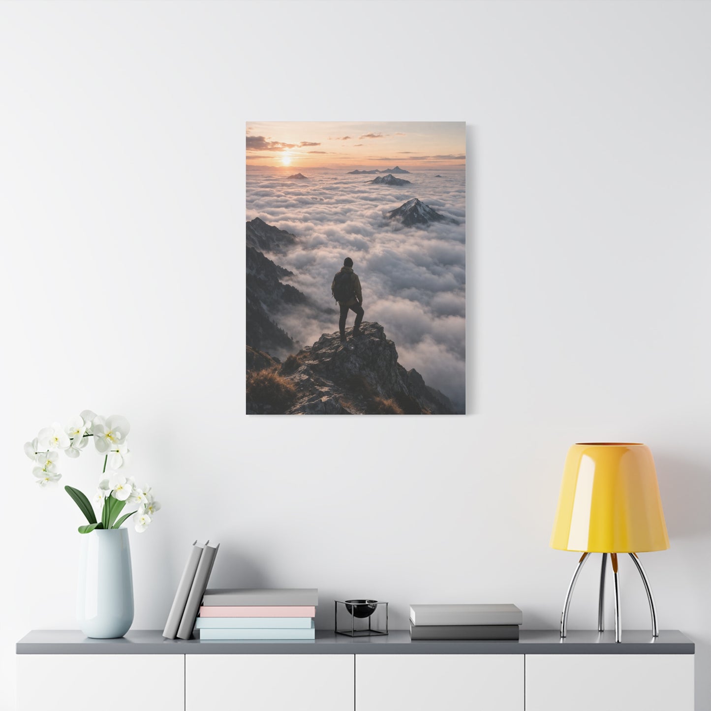 Sunrise Summit Cloud Inversion Wall Art & Canvas Print