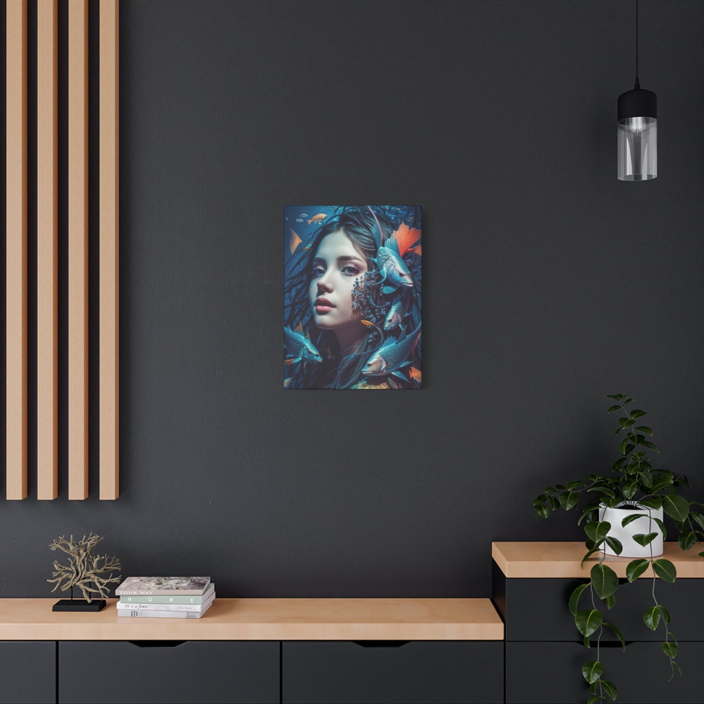 Aqua Woman Wall Art & Canvas Prints