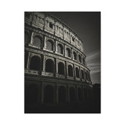Roman Colosseum Architectural Black & White Wall Art & Canvas Print