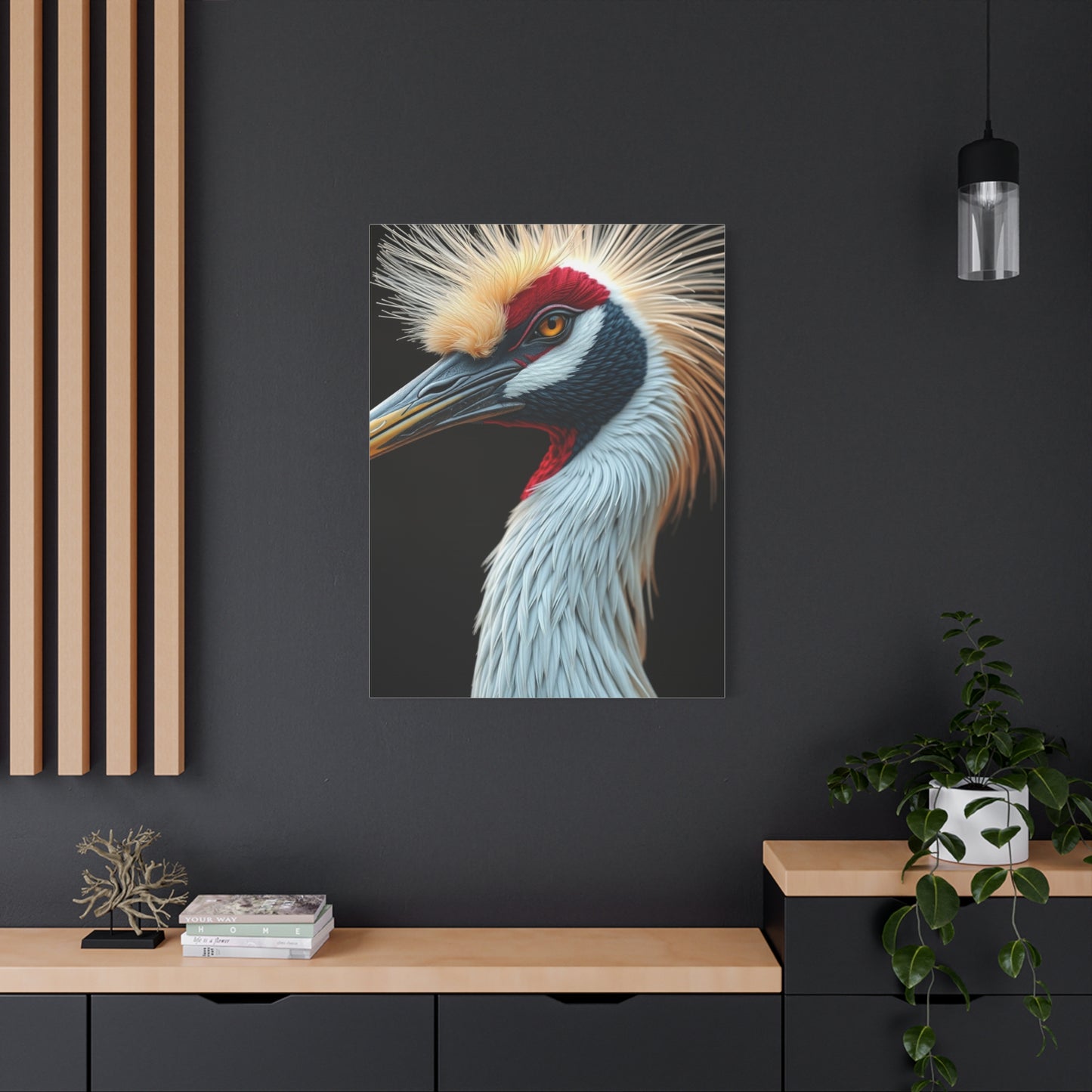 Supreme Crane Bird Art Beautiful Collection Wall Art & Canvas Print