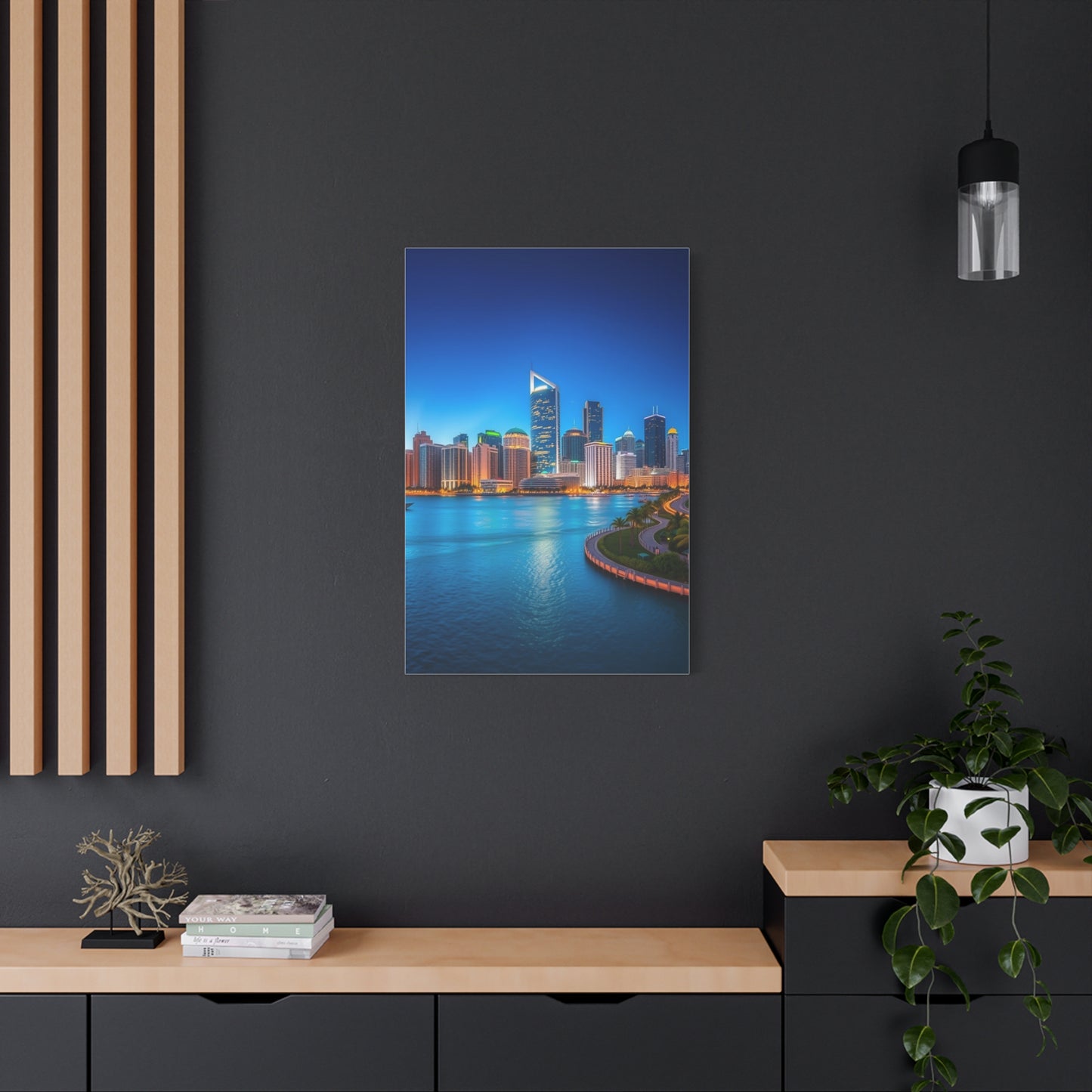 Luxe Miami Panorama Masterpiece Wall Art & Canvas Print
