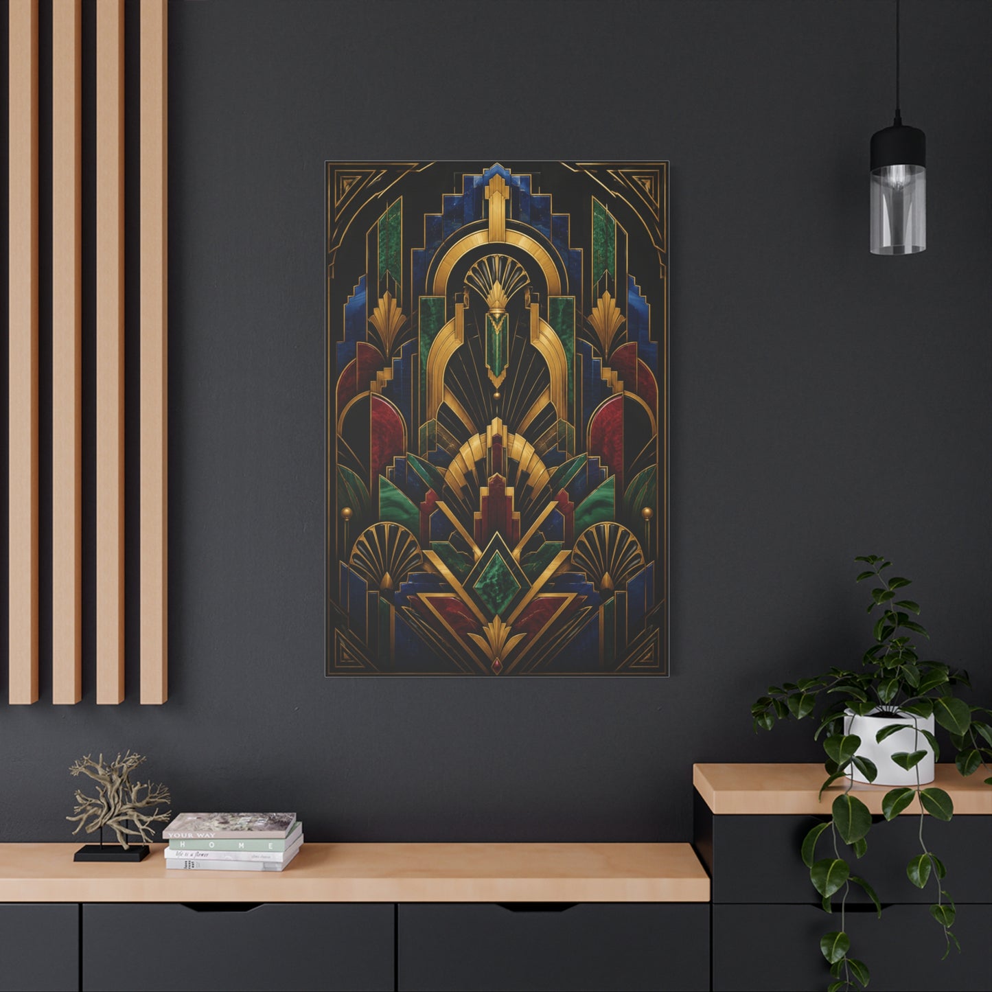 Neo Art Deco Jewel Geometry Wall Art & Canvas Print