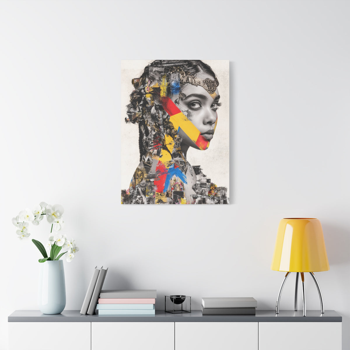 Avant Garde Collage Portrait Wall Art & Canvas Print