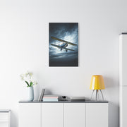 Stormbound Biplane Flight Wall Art & Canvas Prints