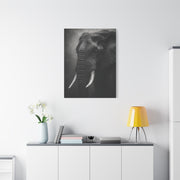 Monochrome Elephant Fine Art Portrait Wall Art & Canvas Print