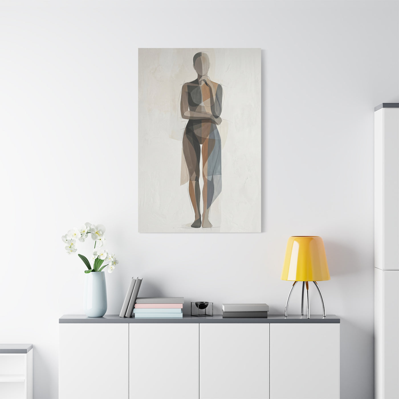 Contemporary Human-Centered Abstract Wall Art & Canvas Print