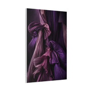 Pleated Silk Sculptural Textile Wall Art & Canvas Print