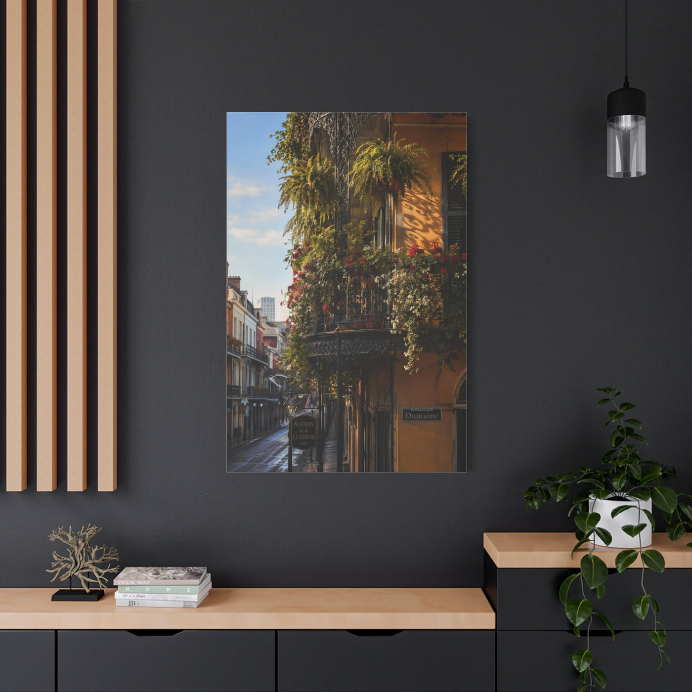 French Quarter Balcony Floral Detail Wall Art & Canvas Print