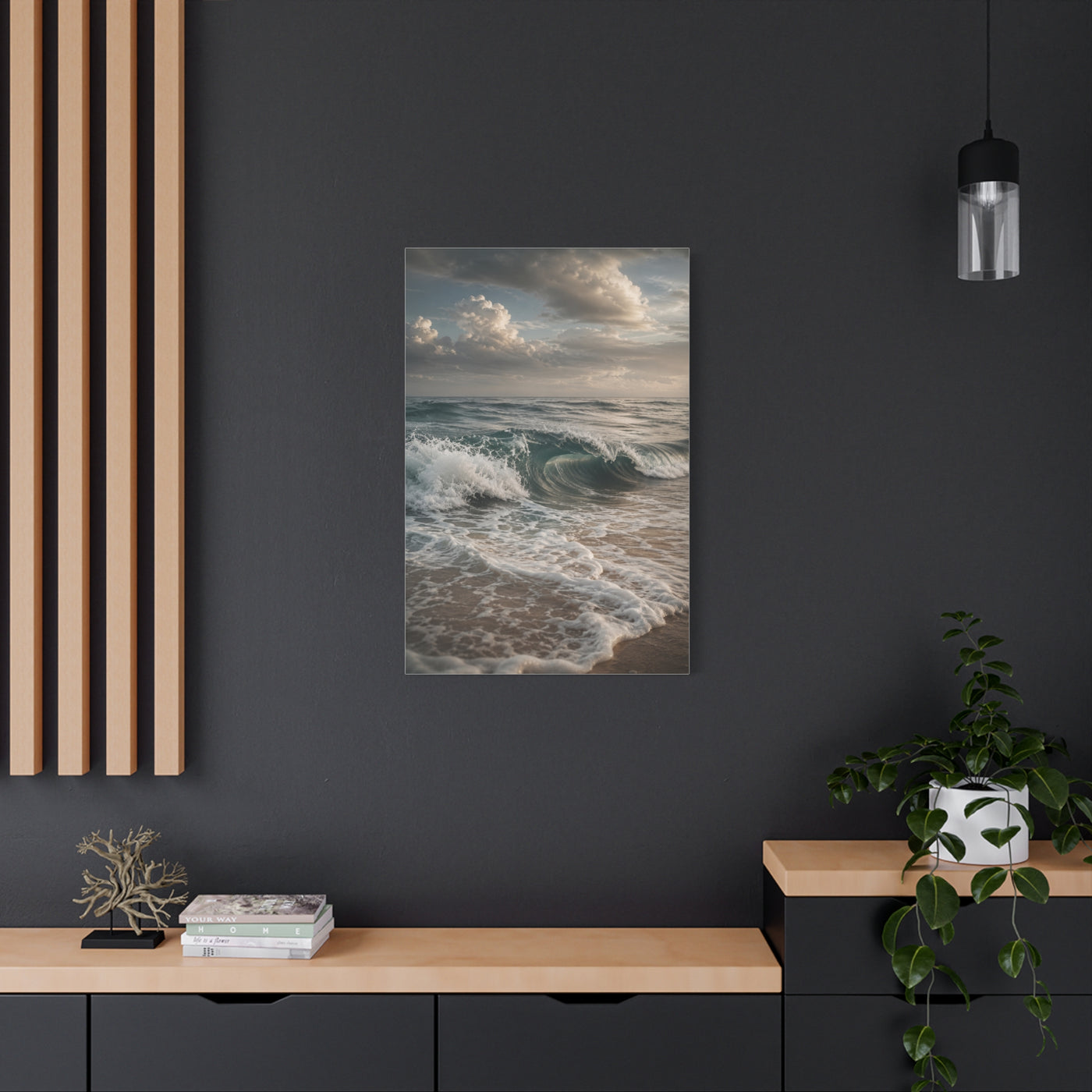 Rolling Shoreline Ocean Curl Wall Art & Canvas Print