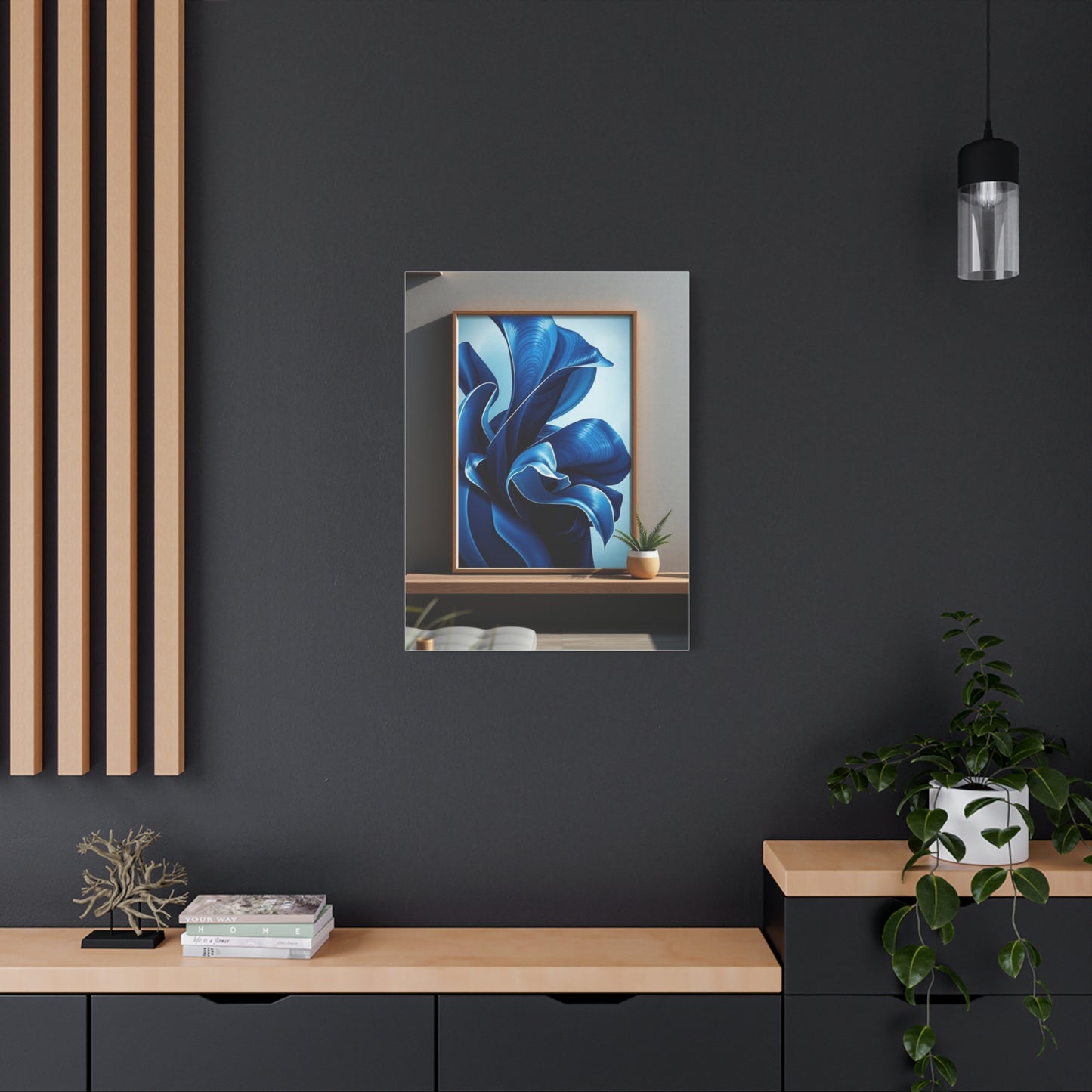 Navy Blue Art Supreme Canvas Wall Art & Canvas Print