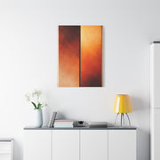 Golden Hour Diptych Color Field Wall Art & Canvas Print