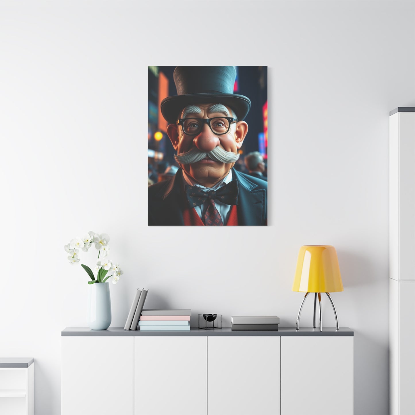 Rich Uncle Pennybags Art Supreme Canvas Wall Art & Canvas Print