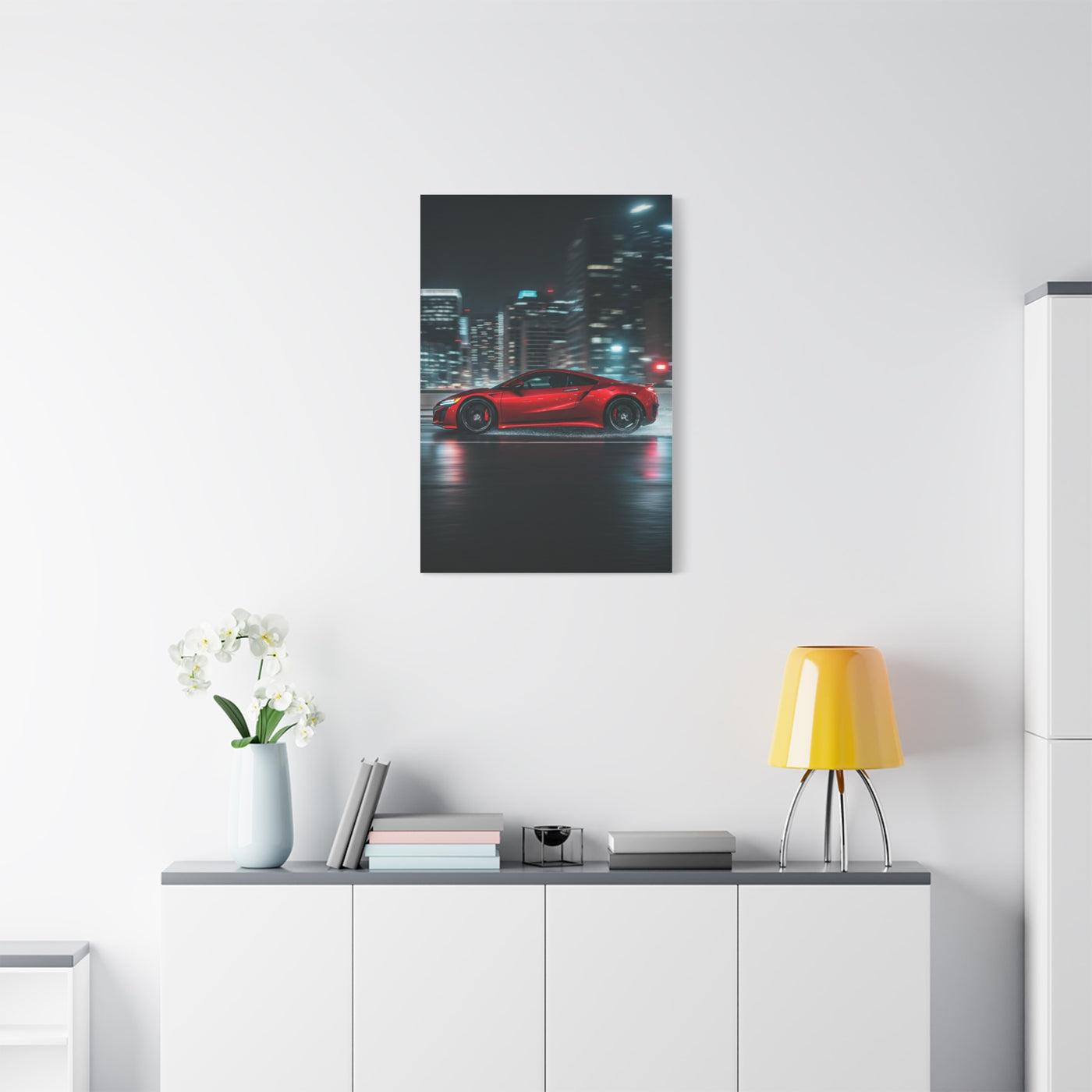 Acura NSX Modern City Presence Wall Art & Canvas Prints