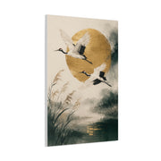 Golden Crane Serenity Wall Art & Canvas Print