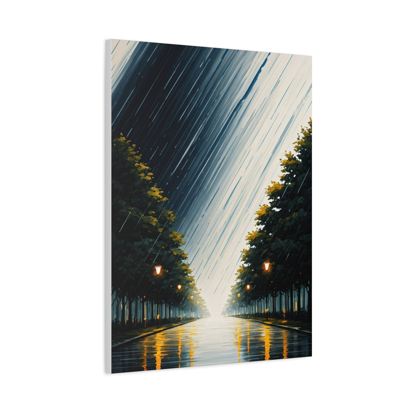 Tree-Lined Light Path Landscape Wall Art & Canvas Prints