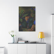 Exotic Tiger Jungle Interior Tropical Wall Art & Canvas Print